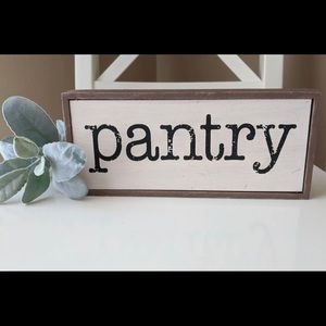 Pantry sign